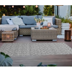 Tchibo - Outdoor-Wendeteppich »Knitted Joy« - weiß