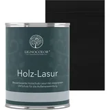 Lignocolor® Holzlasur (750ml Schwarz) schützende Lasur für Außen & Innen Wasserbasis