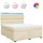 vidaXL Boxspringbett 180 x 200 cm Weiß