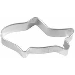 RBV BIRKMANN Birkmann Ausstechform Fisch, Ausstecher, Plätzchenform, Keks, Plätzchen, Weißblech, 7 cm, 121027