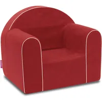 Mini Kindersessel Kinder Babysessel Baby Sessel Sofa Kinderstuhl Stuhl Schaumstoff Umweltfreundlich (Rot)