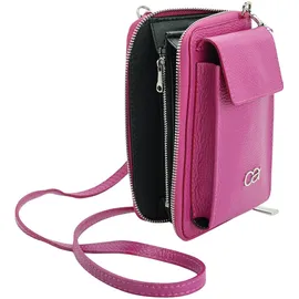 COLLEZIONE ALESSANDRO Event Umhängetasche Leder Pink