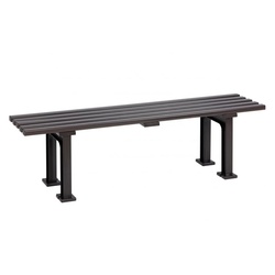 Blome Gartenbank Gartenbank Mono l, 3-Sitzer, Pflegeleichter Kunststoff, Weiß braun 150 cm
