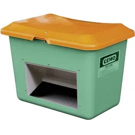 Cemo Streugutbehälter Plus3 200 Liter mit Entnahme grün/orange