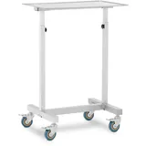 Steinberg Systems Instrumententisch mobil 600 x 400 mm höhenverstellbar Edelstahl