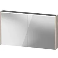 Duravit D-Code Spiegelschrank Verspiegelt DC7108091910000 1200x700x148, Taupe Matt, Steckdose,