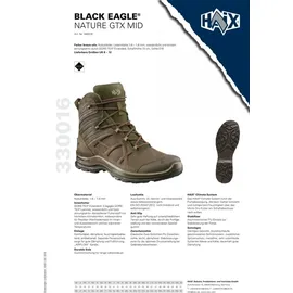 Haix Black Eagle Nature GTX mid - EU 45