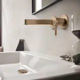 Hansgrohe Finoris Waschtischarmatur Wandmontage Bronze gebürstet