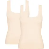 SLOGGI 2P GO Tank Top Puder Baumwolle X-Small Damen