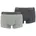 Boxershorts dark grey melange/black M