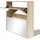 vidaXL Schuhschrank 63 x 67 x 17 cm mit 2 Fächern Spiegel Eiche-Optik / braun