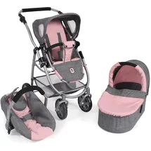 Bayer Chic 2000 Emotion 3 in 1 All In melange grau/rosa