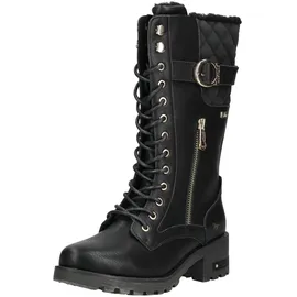 Mustang Stiefel Lederimitat", Damen TEX-Stiefel gefüttert Schwarz - Gr.: 37