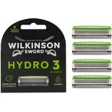 Wilkinson SWORD - Hydro 3 Rasierklingen für Männer | Feuchtigkeitsspendendes Gel | Packung mit 4 Rasierklingen