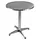 DEMA Bistrotisch Bartisch Ø 60 x 70 cm Silber/Weiß
