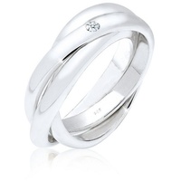 Elli DIAMONDS Verlobungsring Diamant 0.03 ct. 925 Silber Ringe Damen