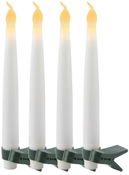 Bougies de sapin LED sans fil Carolin Sirius, 15 cm