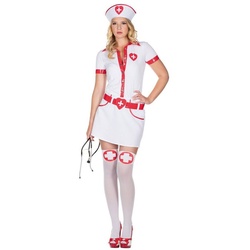 Rubie ́s Kostüm Sexy OP-Schwester Kostüm, Knapp geschnittenenes Krankenschwesterkostüm weiß 40