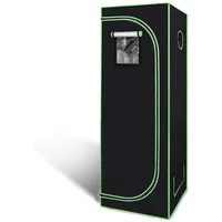 Ollewiellan Growzelt 60x60x180CM Grow Tent, 600D Oxford Grow Zelt Growschrank für Homegrow, Indoor Anbauzelt Lichtdicht und Wasserdicht, für Hydrokulturen-Anbausystem in Innenräumen