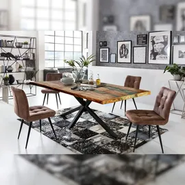 SIT Möbel Tischplatte Altholz lackiert | L 160 x B 85 x H 4 cm | bunt | 07181-98 | Serie TOPS & TABLES