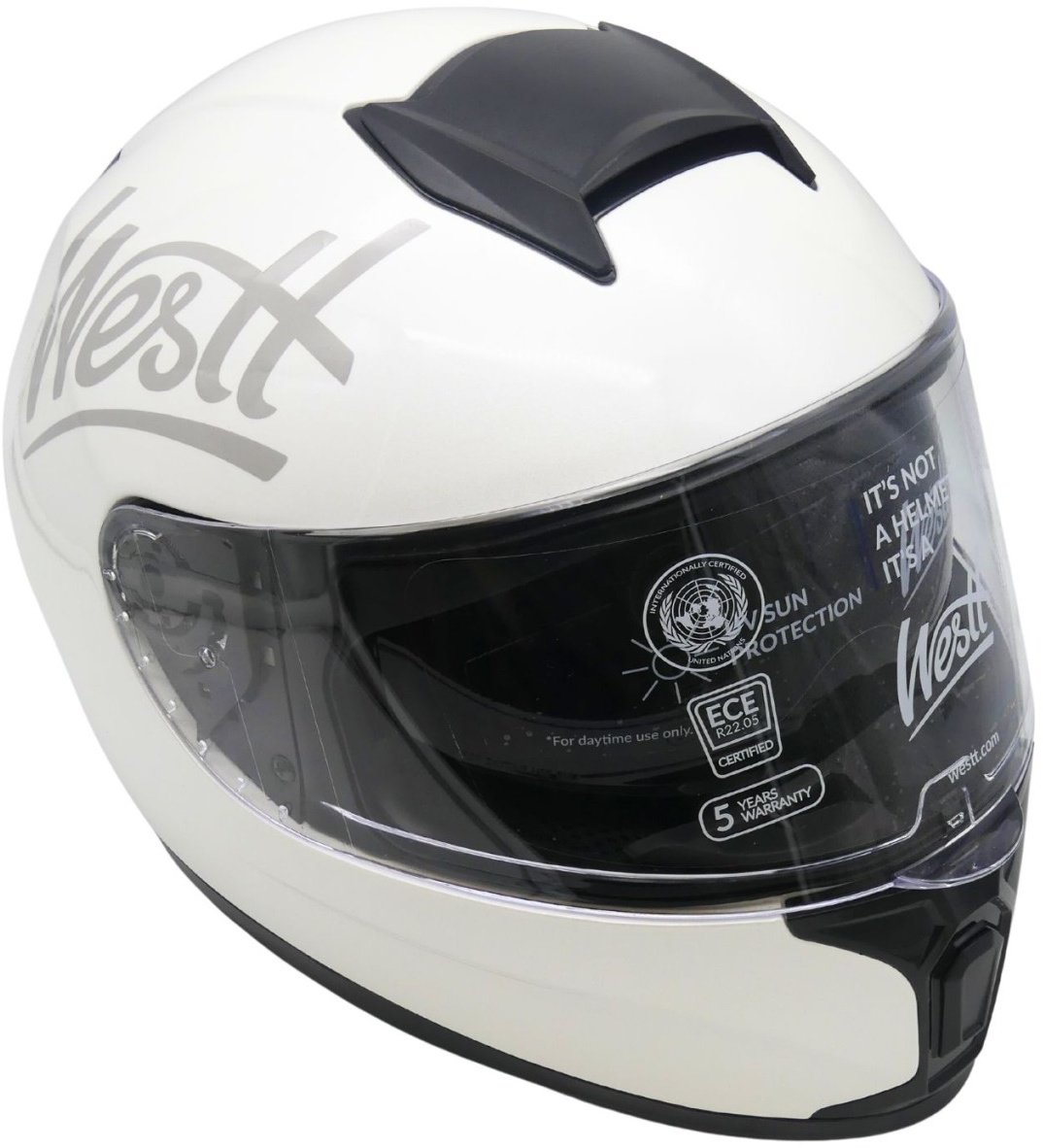 Westt Motorradhelm W-205W Torque X Integralhelm Herren XL Rollerhelm Sturzhelm