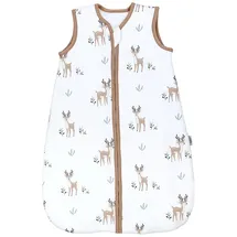 TupTam Baby Schlafsack 2.5 TOG – Warmer Winter Schlafsack Baby, OEKO-TEX, Ärmellos, Wattiert" Gr. 104, beige Rehe, Größe: 104-110 - 104-110