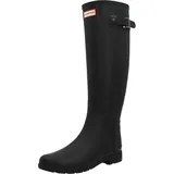 Hunter Original Tall Slim Fit Damen Gummistiefel in Schwarz – 5 UK - 38 EU - 7 US / Black - Schwarz - 38