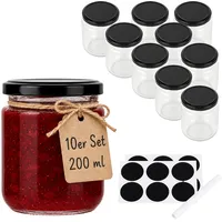Relaxdays Einmachglas 200 ml 10 St.