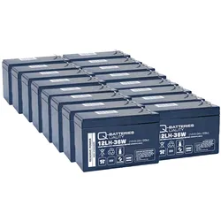 Ersatzakku für RBC105 USV-Anlage von APC SUA48RMXLBP3U 12V 9Ah (16 Akkus)