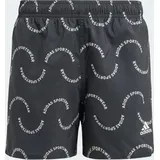 Adidas Sportswear Wave Print CLX Kids Badeshorts Black / Off White 128