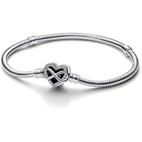 Pandora Moments Armband aus Sterling-Silber mit Funkelndem Unendlichkeits-Herzverschluss und