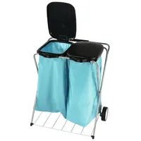 Nölle Profi Brush Abfallsammler 2 x 120 l Schwarz