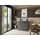 Respekta Buffetschrank Oliver 100 x 90 x 60 cm Grau Matt