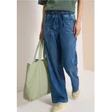 CECIL High Waist Wide Leg Jeans im Loose Fit - Blau