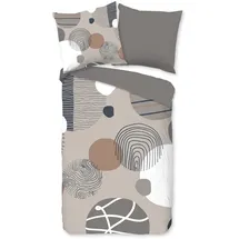 Muller Textil Hendrik Kreise Grau 200 x 200 cm + 2 x 80 x 80 cm