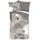 Muller Textil Hendrik Kreise Grau 200 x 200 cm + 2 x 80 x 80 cm