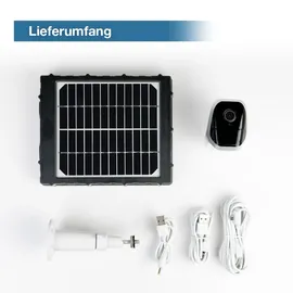 LuVision Kabellose WLAN Solar IP Kamera Wifi Überwachungskamera mit Akku Solarpanel Sonnenkollektor Bewegungsserkennung