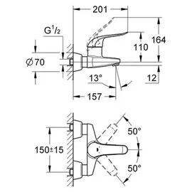 Grohe Euroeco Special Einhandmischer DN 15 (32776000)