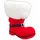 Nikolausstiefel 13 x 9 x 14,5 cm rot
