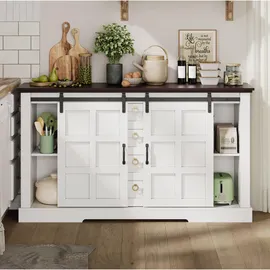 modfu Sideboard 150 x 85 x 40 cm Weiß