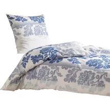 Traumschlaf Bettwäsche Franka blau 135x200 cm + 80x80 cm - blau