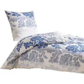 Traumschlaf Bettwäsche Franka blau 135x200 cm + 80x80 cm - blau