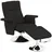 Homcom Massagesessel mit Fußhocker elektrisch 95 x 88 x 78 cm Schwarz