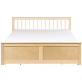 Beliani Olendon 160 x 200 cm Hellbraun