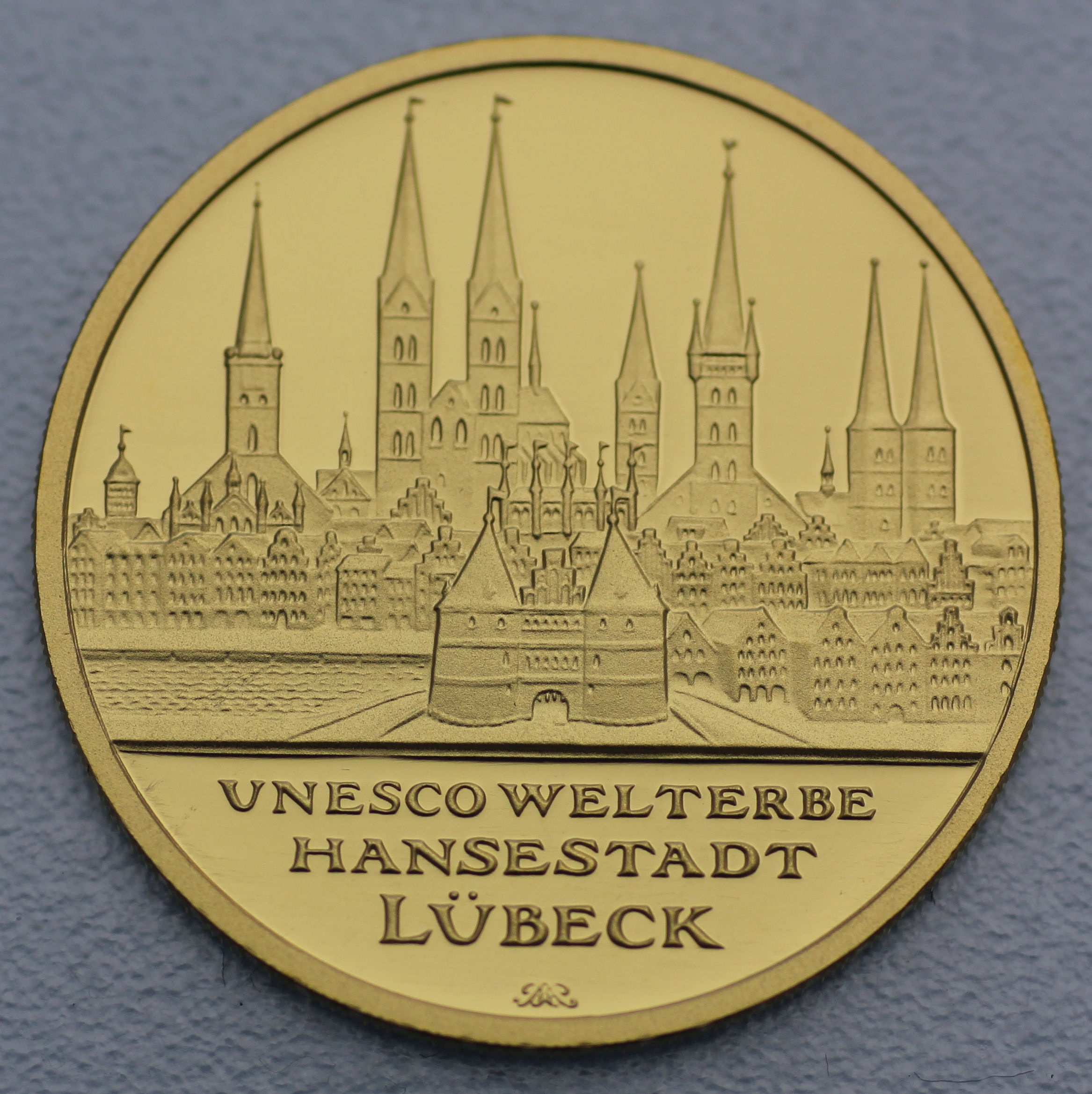 Goldmünze 100 Euro BRD 2007 Lübeck Unesco-Weltkulturerbe