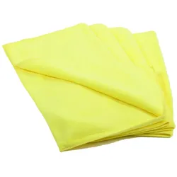 20x Premium Mikrofasertücher 40x40cm gelb waschbar extra stark