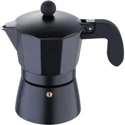 San Ignacio - Florence 3-Tassen-Kaffeemaschine aus schwarzem Aluminium