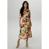 Aniston SELECTED Blusenkleid Midi Beige/Braun/Pink/Khaki 46