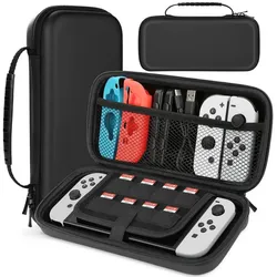 HYTIREBY Switch OLED Tasche Kompatibel mit Nintendo Switch Zubehör Nintendo (Tragetasche für Nintendo Switch/Switch OLED) schwarz