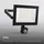Briloner LED Strahler außen mit Bewegungsmelder Kunststoff/Metall 17,5x21x4 cm 50W 4500lm Schwarz